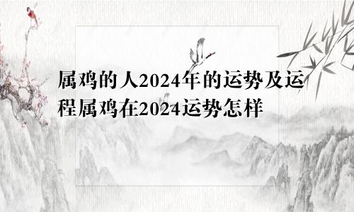 属鸡的人2024年的运势及运程属鸡在2024运势怎样