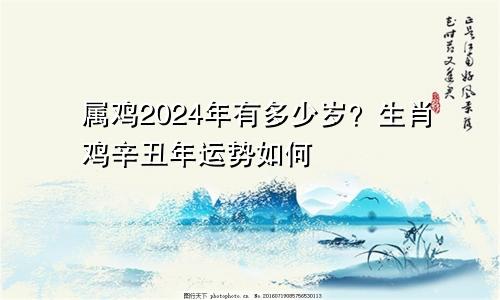 属鸡2024年有多少岁？生肖鸡辛丑年运势如何