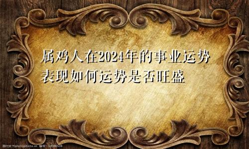 属鸡人在2024年的事业运势表现如何运势是否旺盛