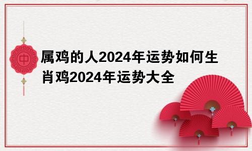属鸡的人2024年运势如何生肖鸡2024年运势大全