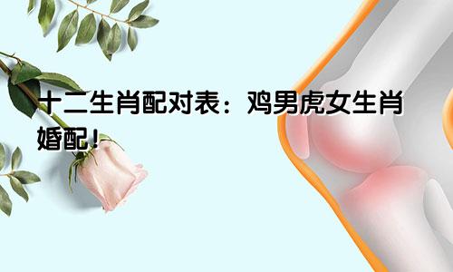 十二生肖配对表：鸡男虎女生肖婚配！