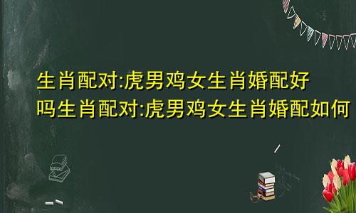 生肖配对:虎男鸡女生肖婚配好吗生肖配对:虎男鸡女生肖婚配如何