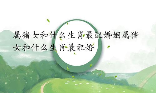 属猪女和什么生肖最配婚姻属猪女和什么生肖最配婚