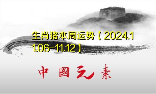 生肖猪本周运势【2024.11.06-11.12】