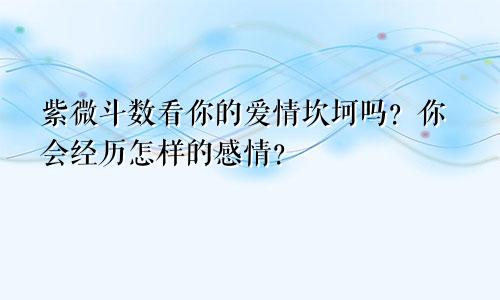 紫微斗数看你的爱情坎坷吗？你会经历怎样的感情？