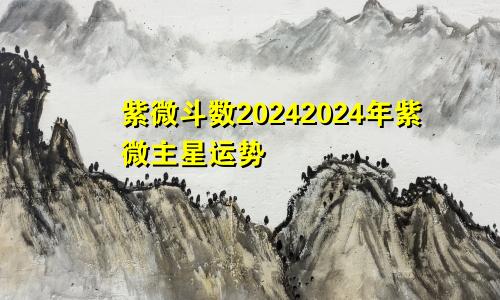 紫微斗数20242024年紫微主星运势