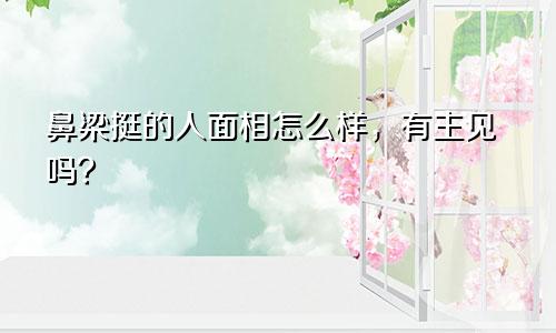 鼻梁挺的人面相怎么样，有主见吗？