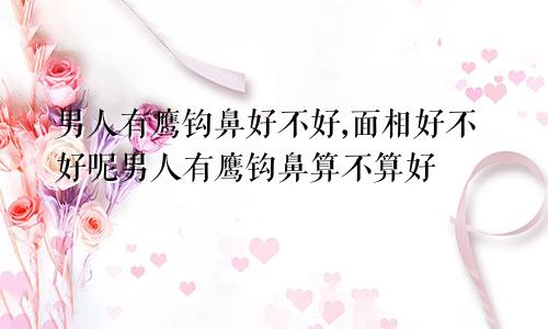 男人有鹰钩鼻好不好,面相好不好呢男人有鹰钩鼻算不算好