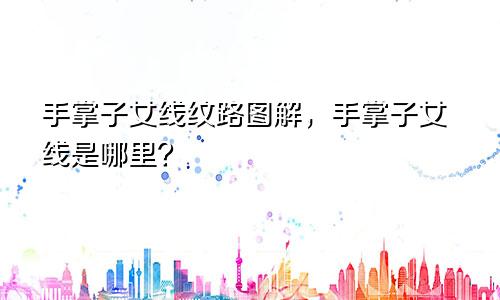 手掌子女线纹路图解，手掌子女线是哪里？