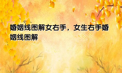 婚姻线图解女右手,女生右手婚姻线图解