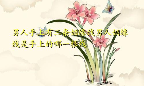 男人手上有三条姻缘线男人姻缘线是手上的哪一根线