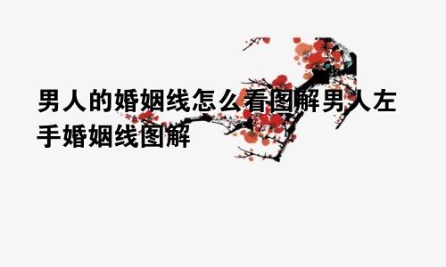 男人的婚姻线怎么看图解男人左手婚姻线图解