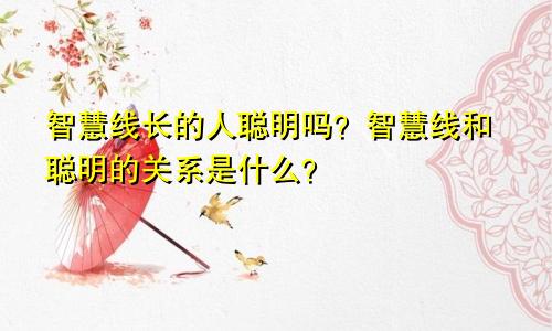 智慧线长的人聪明吗?智慧线和聪明的关系是什么?