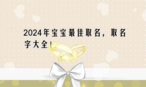 2024年宝宝最佳取名,取名字大全!
