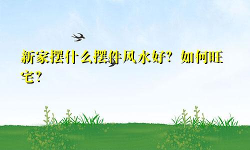 新家摆什么摆件风水好？如何旺宅？