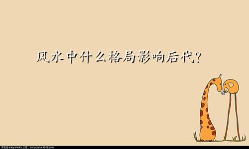 风水中什么格局影响后代？