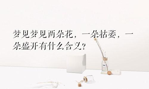 梦见梦见两朵花，一朵枯萎，一朵盛开有什么含义？