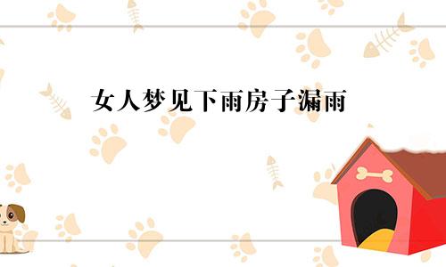 女人梦见下雨房子漏雨