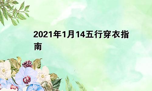 2021年1月14五行穿衣指南