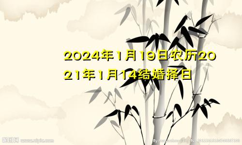 2024年1月19日农历2021年1月14结婚择日