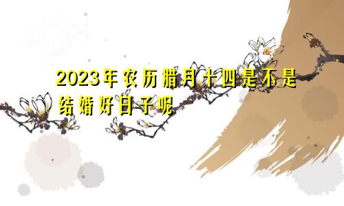 2023年农历腊月十四是不是结婚好日子呢