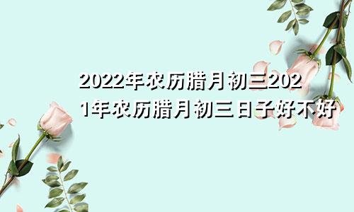 2022年农历腊月初三2021年农历腊月初三日子好不好
