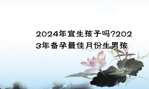 2024年宜生孩子吗?2023年备孕最佳月份生男孩