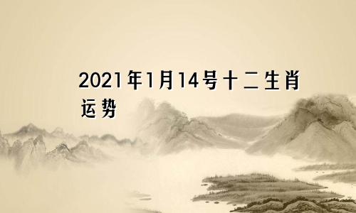 2021年1月14号十二生肖运势
