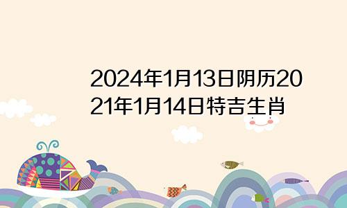2024年1月13日阴历2021年1月14日特吉生肖