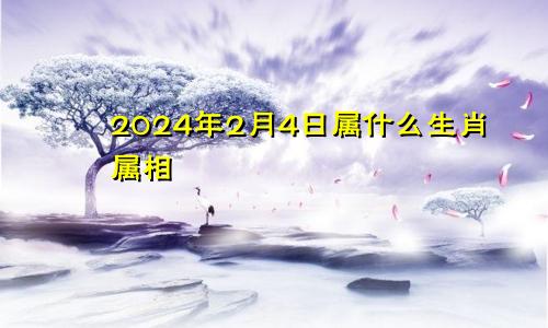 2024年2月4日属什么生肖属相