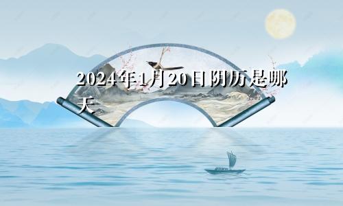 2024年1月20日阴历是哪天
