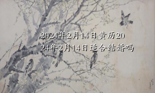 2024年2月14日黄历2024年2月14日适合结婚吗