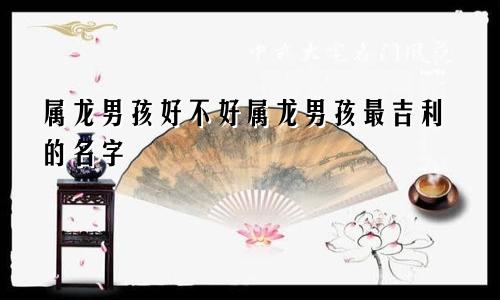属龙男孩好不好属龙男孩最吉利的名字