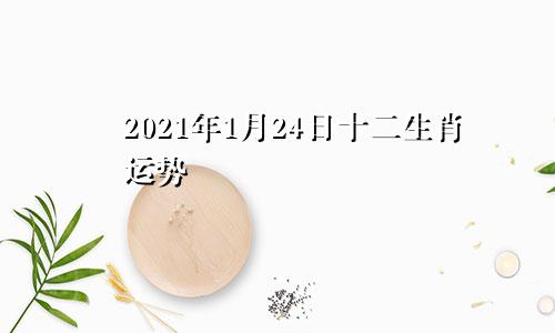 2021年1月24日十二生肖运势