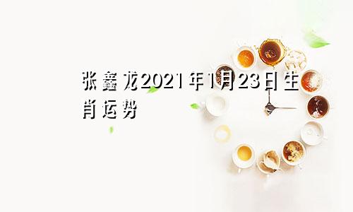 张鑫龙2021年1月23日生肖运势