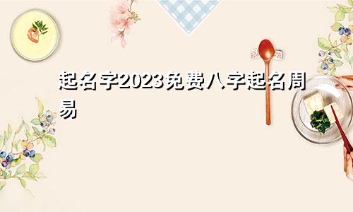 起名字2023免费八字起名周易