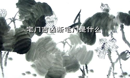 宅门吉凶断宅门是什么