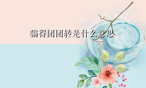 骗得团团转是什么意思