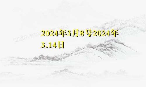 2024年3月8号2024年3.14日
