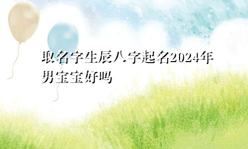 取名字生辰八字起名2024年男宝宝好吗