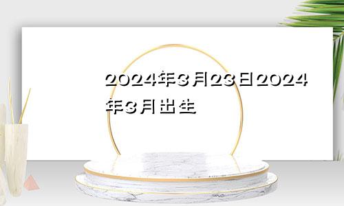 2024年3月23日2024年3月出生