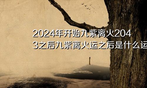 2024年开始九紫离火2043之后九紫离火运之后是什么运
