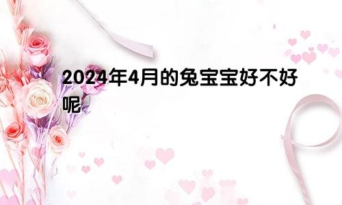 2024年4月的兔宝宝好不好呢