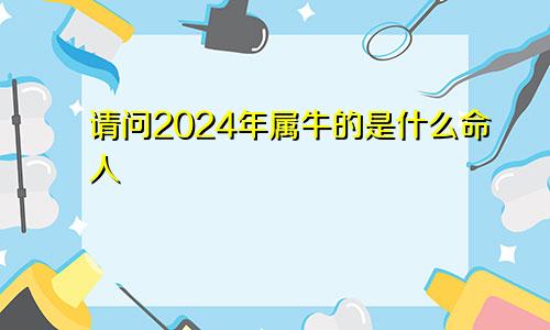 请问2024年属牛的是什么命人
