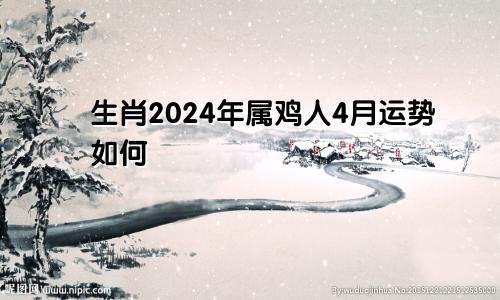 生肖2024年属鸡人4月运势如何