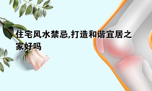 住宅风水禁忌,打造和谐宜居之家好吗