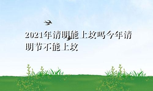 2021年清明能上坟吗今年清明节不能上坟