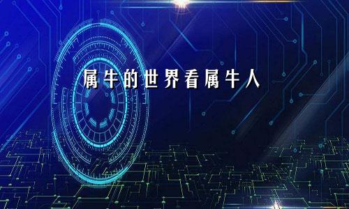 属牛的世界看属牛人