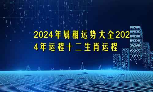 2024年属相运势大全2024年运程十二生肖运程