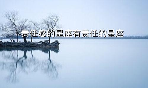 责任感的星座有责任的星座